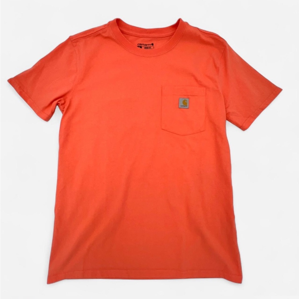 Women's Carhartt Shirt, Loose Fit Heavyweight Short Sleeve Pocket Tee Medium